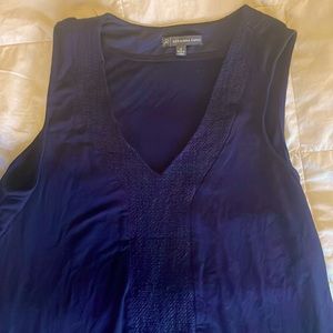 Adrianna papell navy blue top